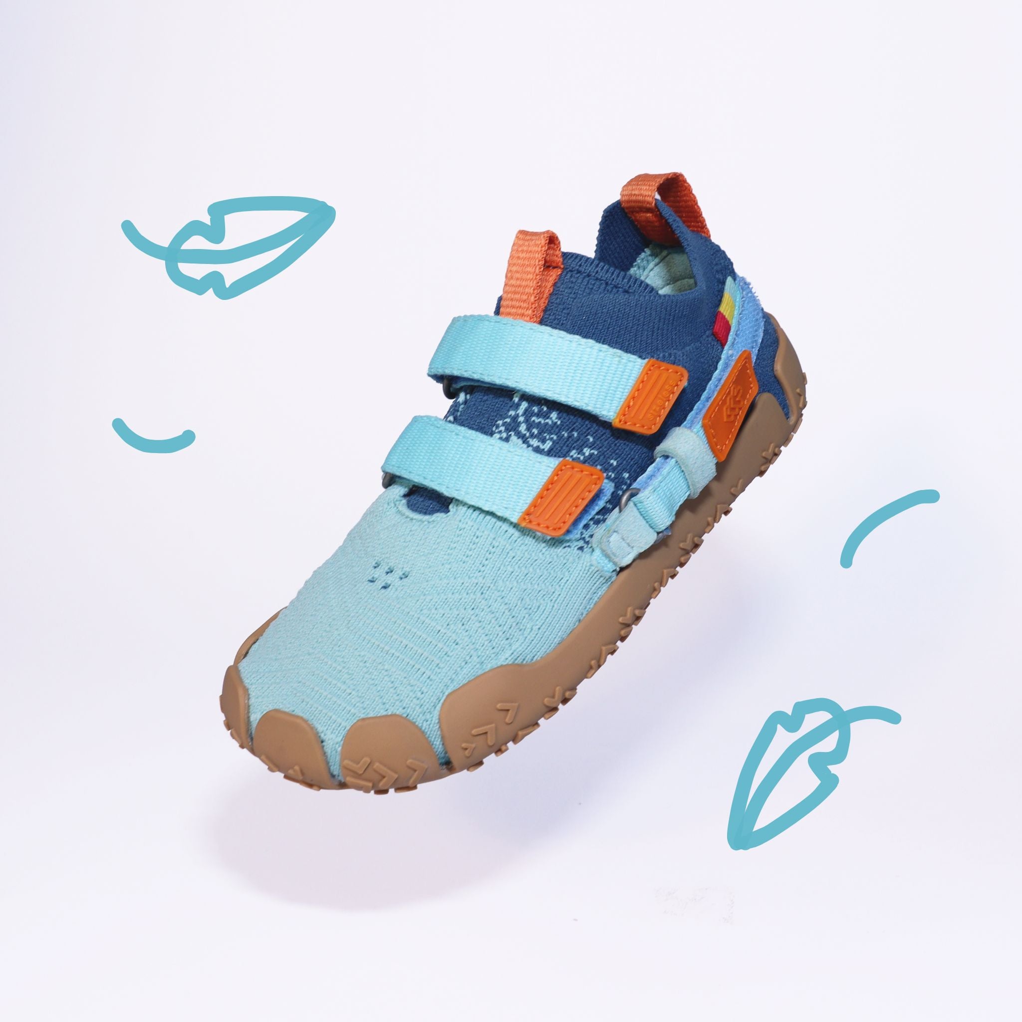 Leichter Sizeless Kinderschuh mit natürlichem Barfußgefühl
